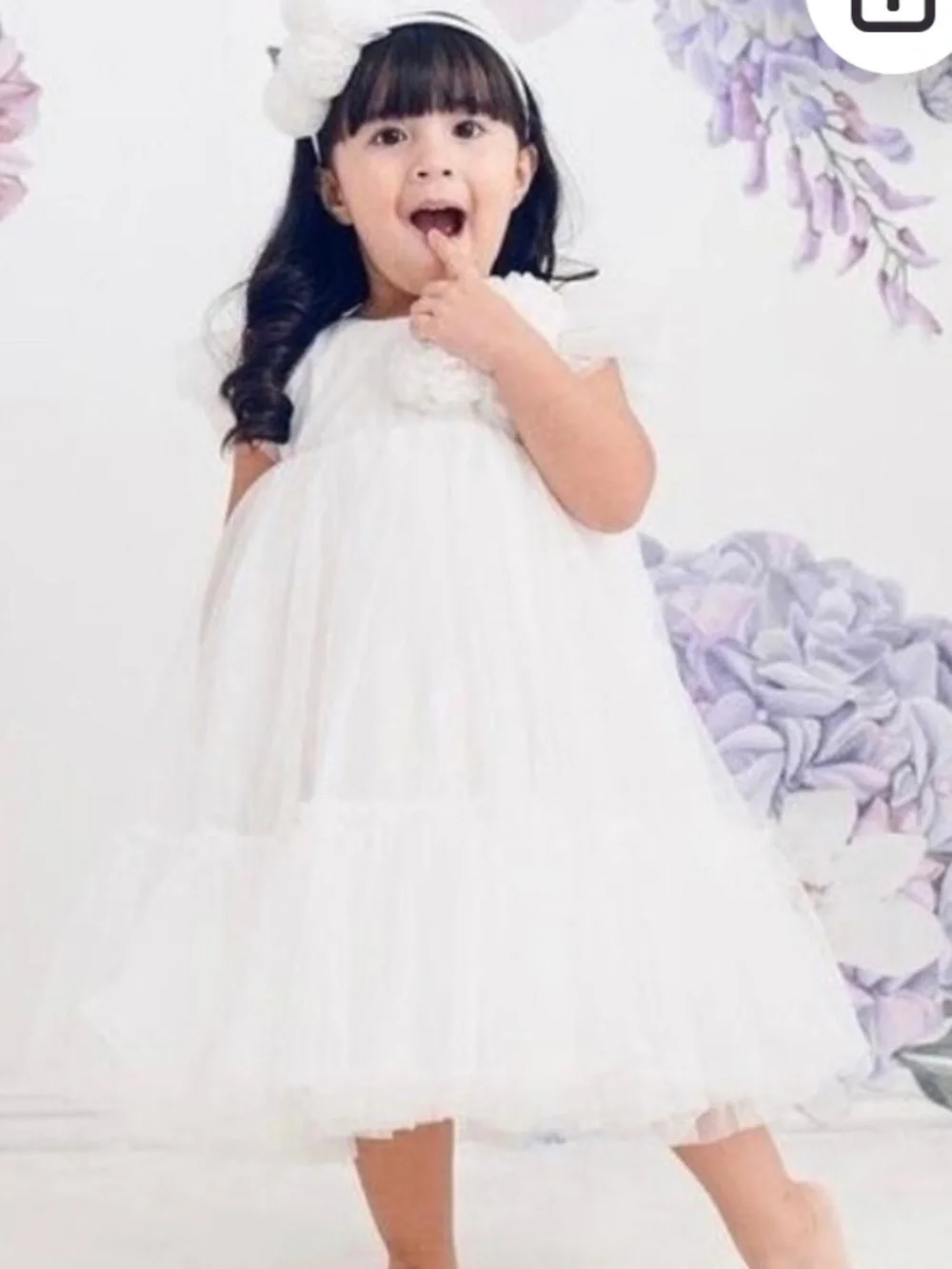Le Pom-Pom Tutu Dress Sz 6-7